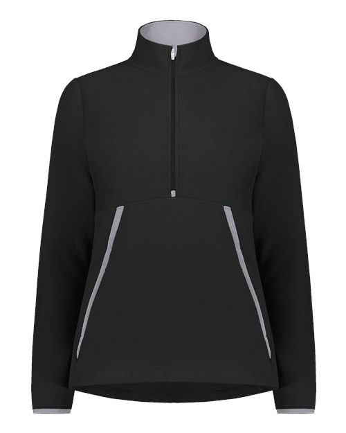 Women's Eco Revive™ Polar Fleece Quarter-Zip Pullover - Black