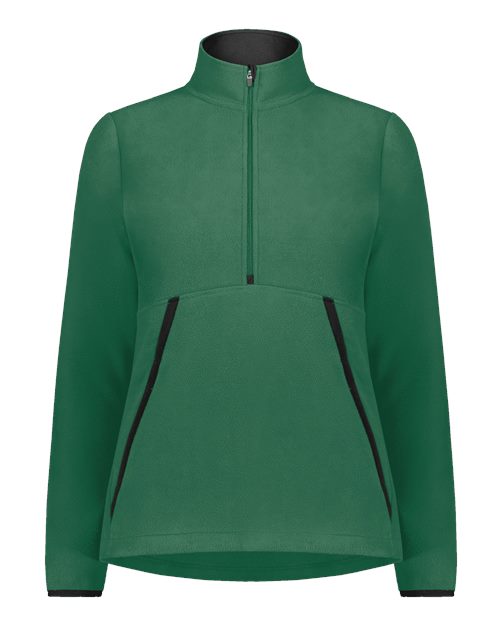 Women's Eco Revive™ Polar Fleece Quarter-Zip Pullover - Dark Green