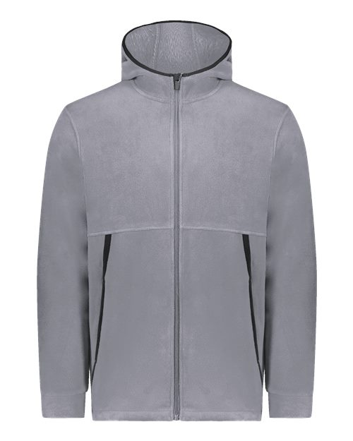 Unisex Eco Revive™ Polar Fleece Hooded Full-Zip Jacket - Graphite