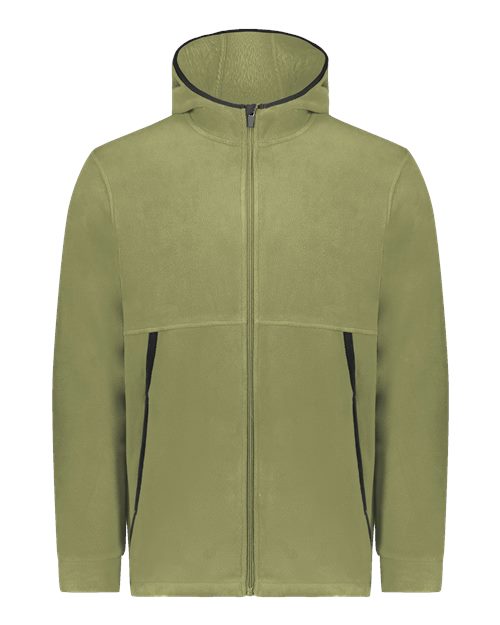 Unisex Eco Revive™ Polar Fleece Hooded Full-Zip Jacket - Olive