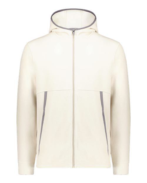 Unisex Eco Revive™ Polar Fleece Hooded Full-Zip Jacket - Oyster
