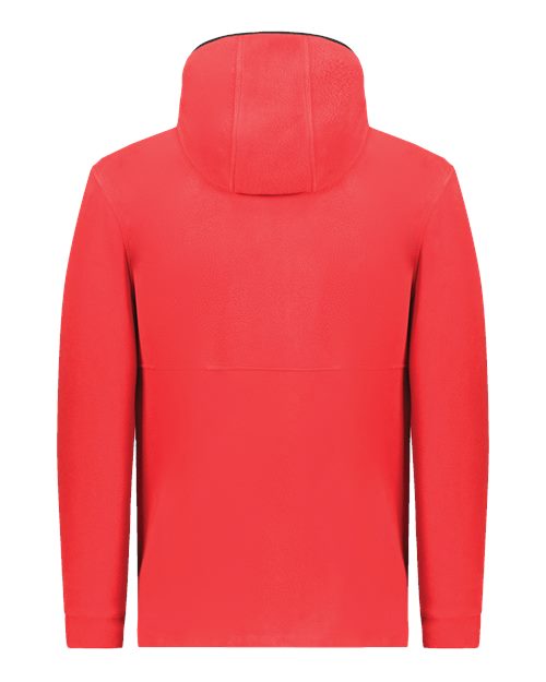 Unisex Eco Revive™ Polar Fleece Hooded Full-Zip Jacket - Scarlet