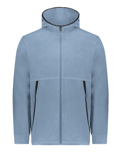 Unisex Eco Revive™ Polar Fleece Hooded Full-Zip Jacket - Storm