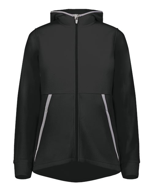 Women's Eco Revive™ Polar Fleece Hooded Full-Zip Jacket - Black