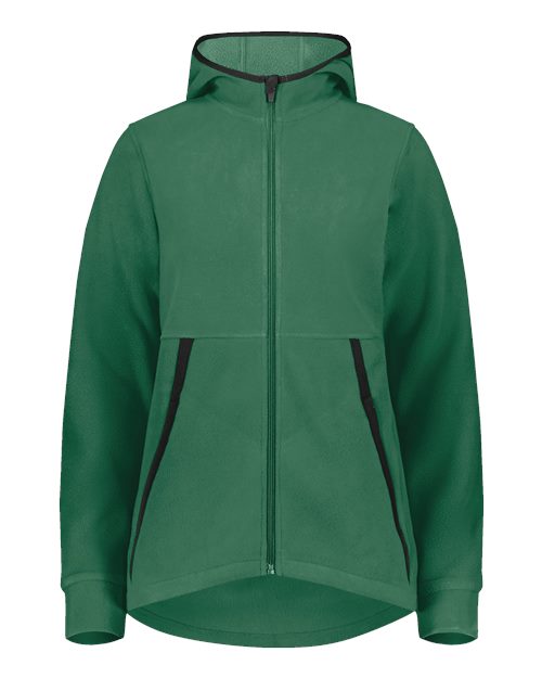 Women's Eco Revive™ Polar Fleece Hooded Full-Zip Jacket - Dark Green