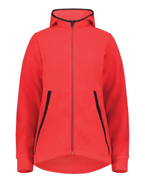 Women's Eco Revive™ Polar Fleece Hooded Full-Zip Jacket - Scarlet