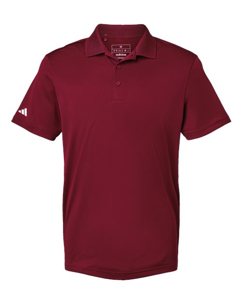 Men's Performance Piqué Polo - Collegiate Burgundy