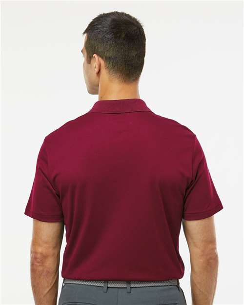 Men's Performance Piqué Polo - Collegiate Burgundy