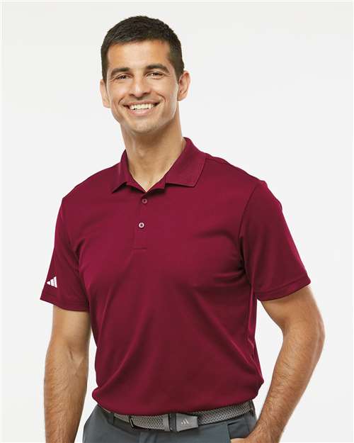 Men's Performance Piqué Polo - Collegiate Burgundy