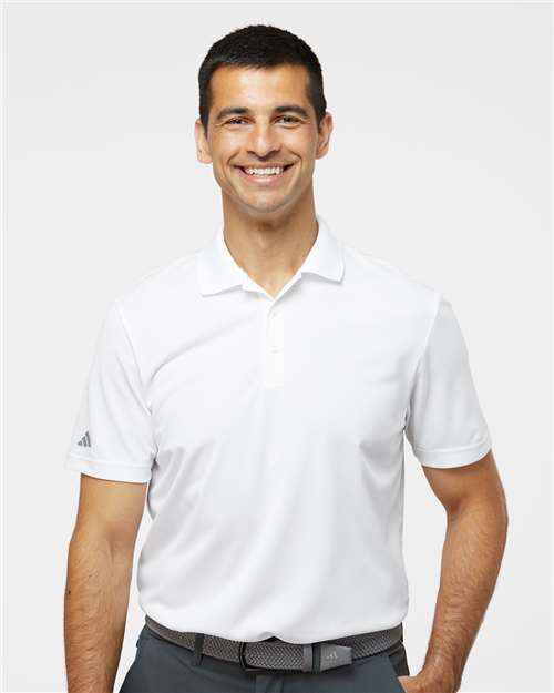 Men's Performance Piqué Polo - White