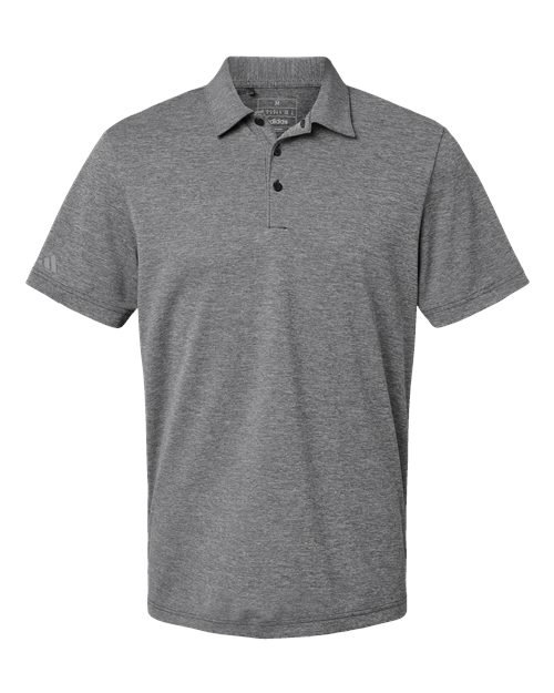 Men's Heathered Polo - Black Melange