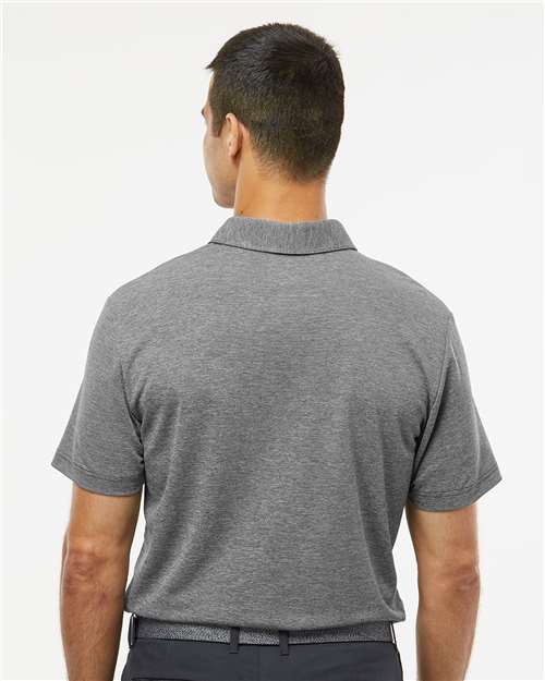Men's Heathered Polo - Black Melange