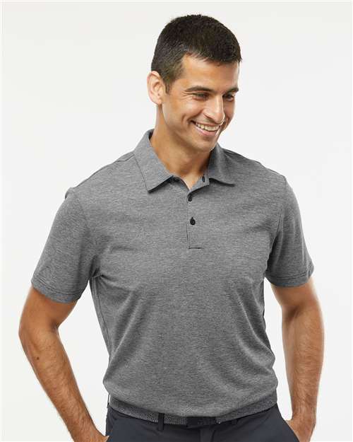 Men's Heathered Polo - Black Melange