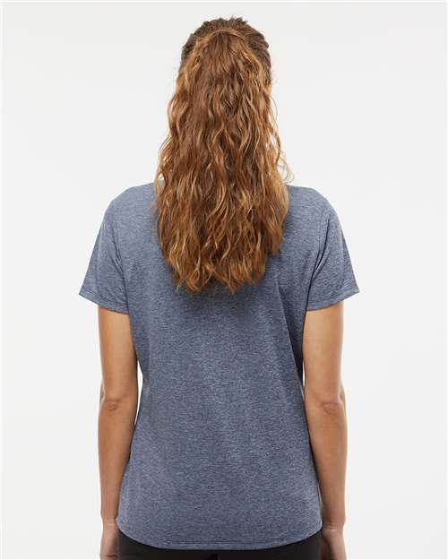Women's Heathered Polo - Collegiate Navy Melange
