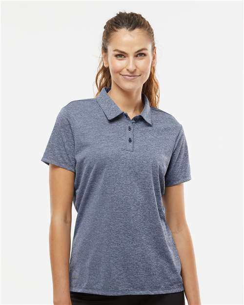 Women's Heathered Polo - Collegiate Navy Melange