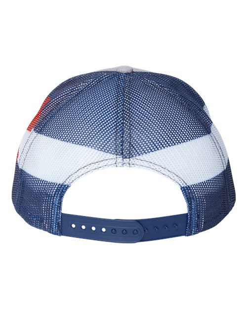 Printed Mesh Trucker Cap - Heather Grey/ Colorado Flag