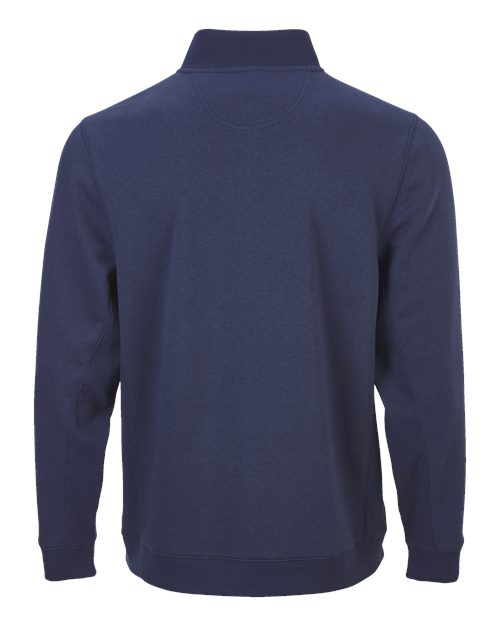 Unisex Fleece Quarter-Zip Pullover - Navy