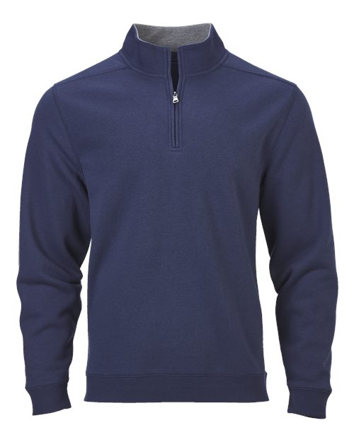 Unisex Fleece Quarter-Zip Pullover - Navy