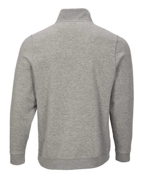 Unisex Fleece Quarter-Zip Pullover - Oxford Heather