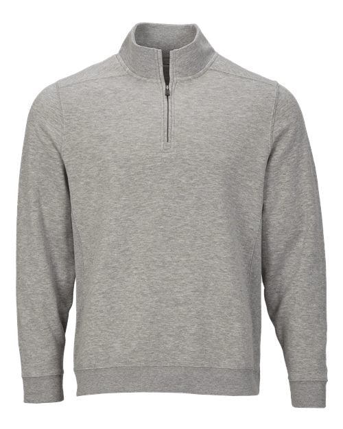 Unisex Fleece Quarter-Zip Pullover - Oxford Heather