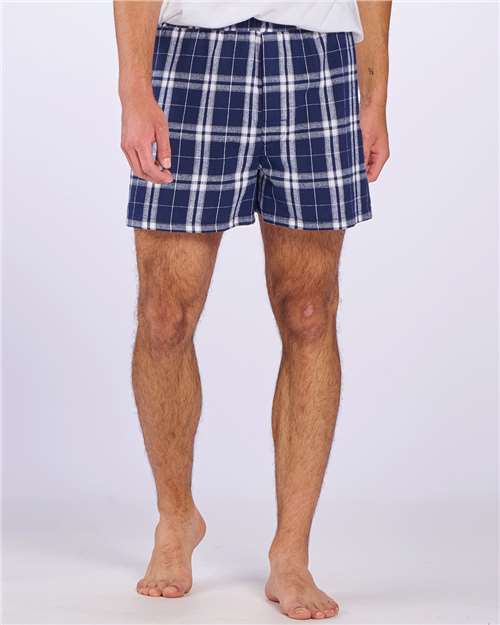 Navy/ Silver Plaid