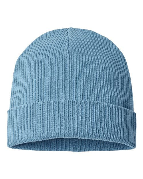 Sustainable Cuffed Beanie - Light Avio Blue