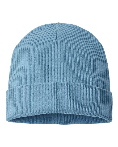 Sustainable Cuffed Beanie - Light Avio Blue