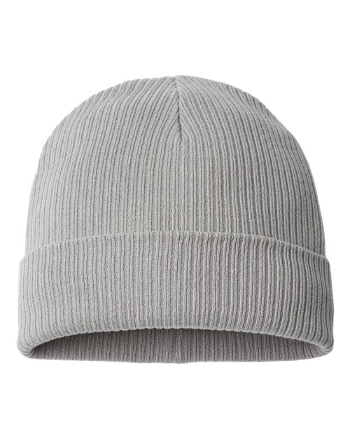 Sustainable Cuffed Beanie - Light Grey