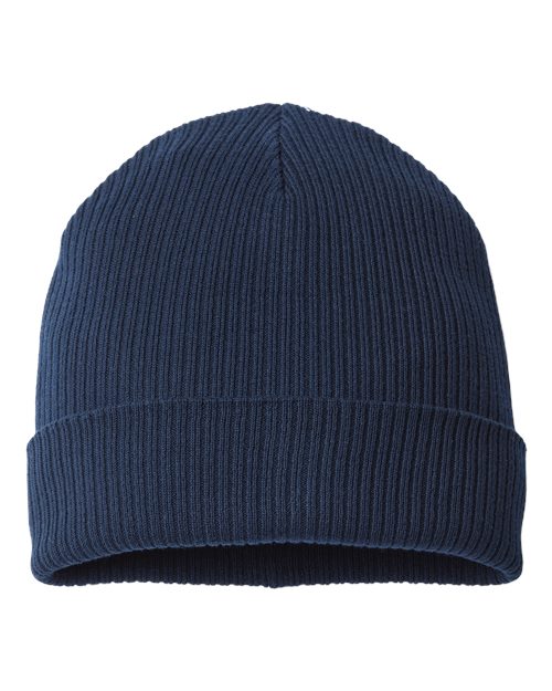 Sustainable Cuffed Beanie - Navy