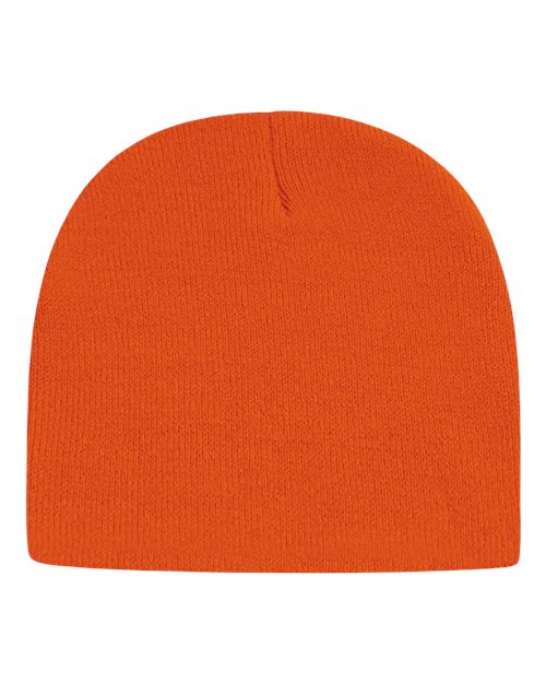 USA-Made 8 1/2" Beanie - Deep Orange