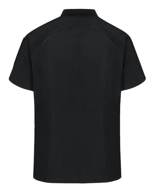 Women's Airflow Raglan Chef Coat - Black/ Black Mesh