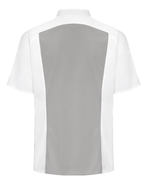 Airflow Raglan Chef Coat - White/ Grey Mesh