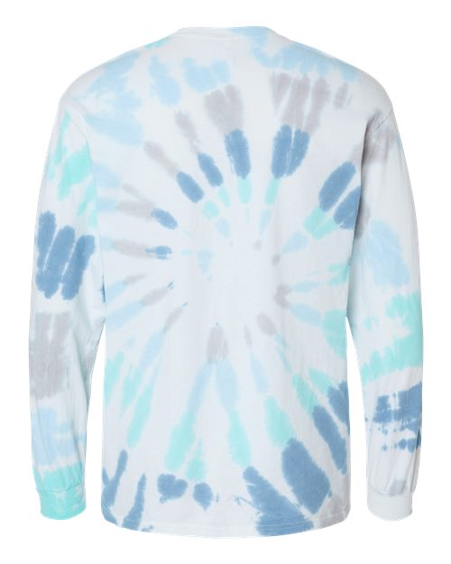 Unisex Tie-Dyed Long Sleeve T-Shirt - Glacier