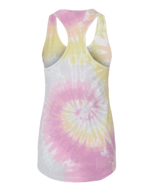 Women's Tie-Dyed Racerback Tank Top - Desert Rose