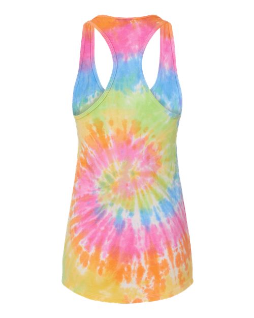 Women's Tie-Dyed Racerback Tank Top - Eternity