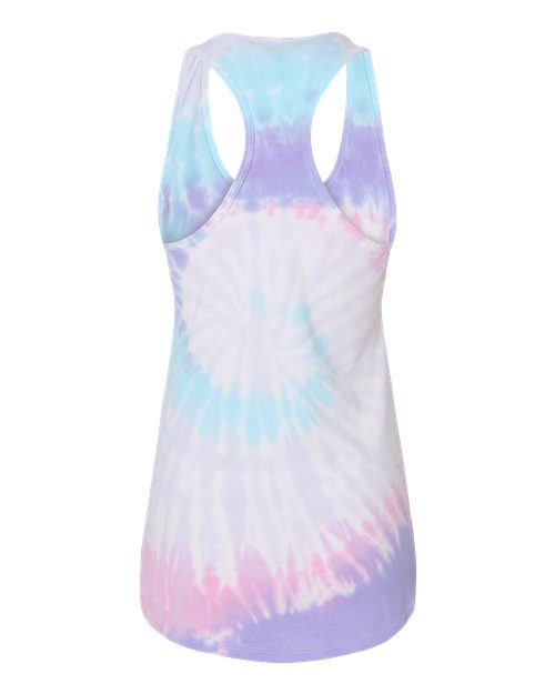 Women's Tie-Dyed Racerback Tank Top - Unicorn