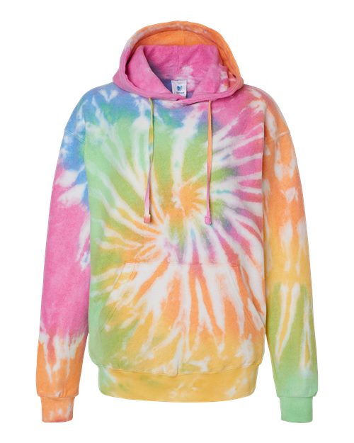 Unisex Tie-Dyed Cloud Inside-Out Fleece Hooded Sweatshirt - Eternity