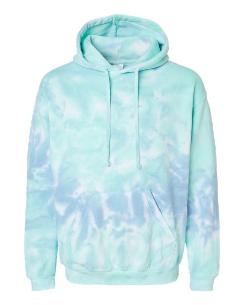 Unisex Tie-Dyed Hooded Sweatshirt - Slushy