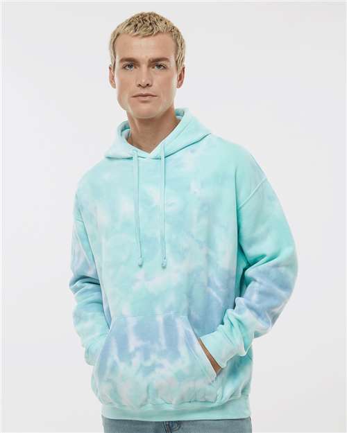 Unisex Tie-Dyed Hooded Sweatshirt - Slushy
