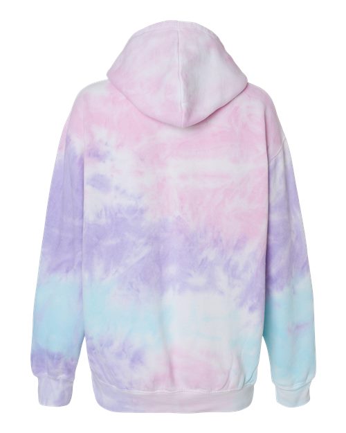 Unisex Tie-Dyed Hooded Sweatshirt - Cotton Candy