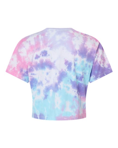 Women's Tie-Dyed Crop T-Shirt - Cotton Candy