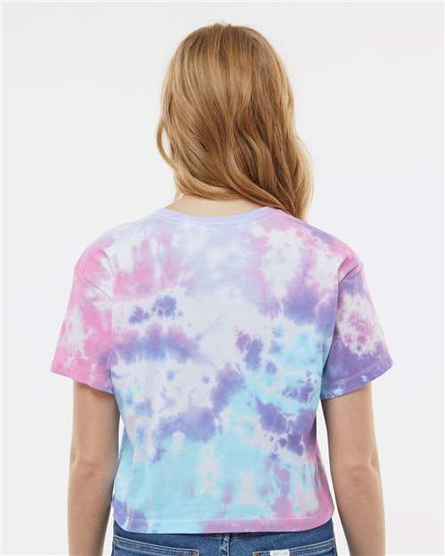 Women's Tie-Dyed Crop T-Shirt - Cotton Candy