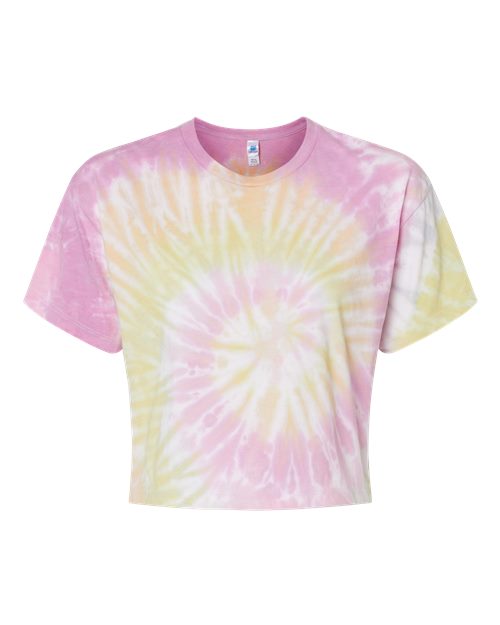 Women's Tie-Dyed Crop T-Shirt - Desert Rose
