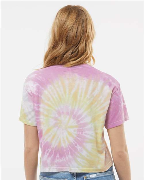 Women's Tie-Dyed Crop T-Shirt - Desert Rose