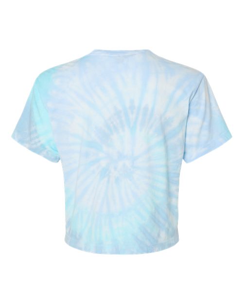 Women's Tie-Dyed Crop T-Shirt - Lagoon