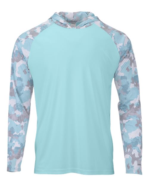 Unisex Tortuga Extreme Performance Hooded T-Shirt - Aqua Blue