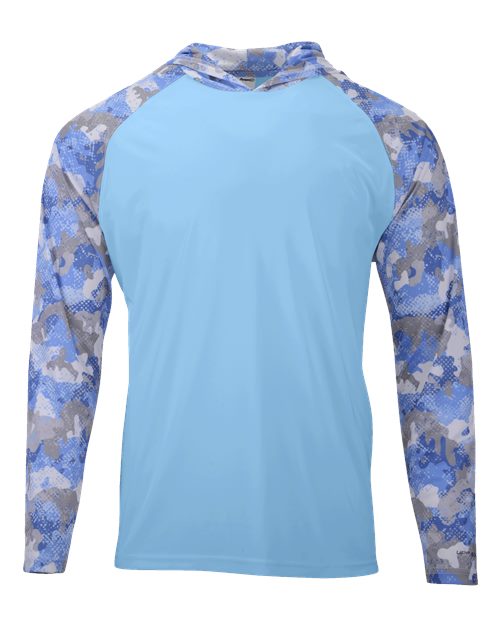 Unisex Tortuga Extreme Performance Hooded T-Shirt - Blue Mist