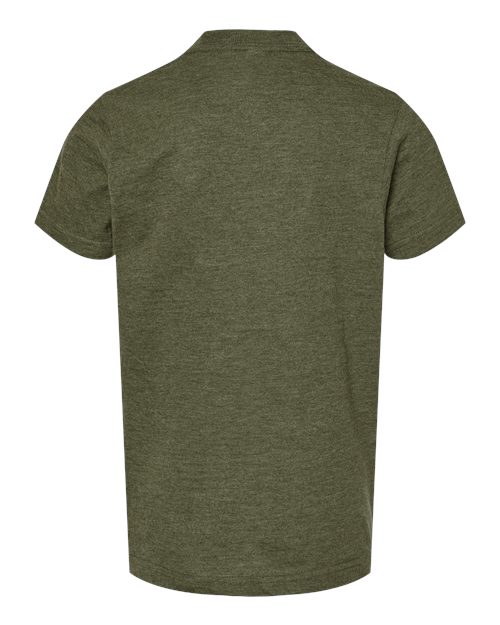 Youth Fine Jersey T-Shirt - Heather Military Green