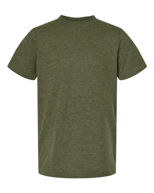 Youth Fine Jersey T-Shirt - Heather Military Green