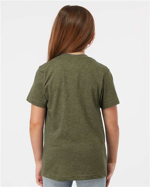 Youth Fine Jersey T-Shirt - Heather Military Green